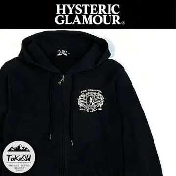 HYSTERIC GLAMOUR HYS 히스글라 집업 후드티 블랙 M