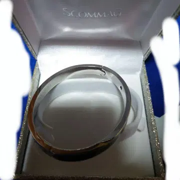 SCOMMAG 실버 메탈 팔찌 박스 포함