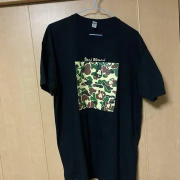 IAN BROWN 카모플라주 패턴 티셔츠 XL