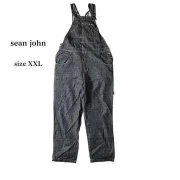 sean john 숀 존 다크 네이비 데님 오버롤 작업복