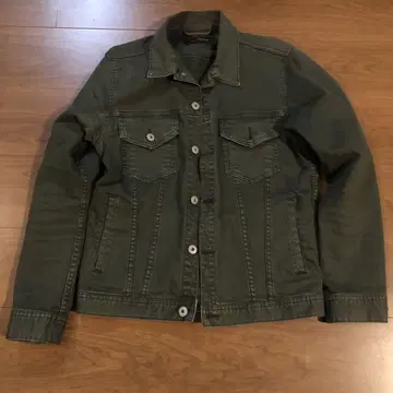 VINTAGE 올리브 그린 데님 자켓