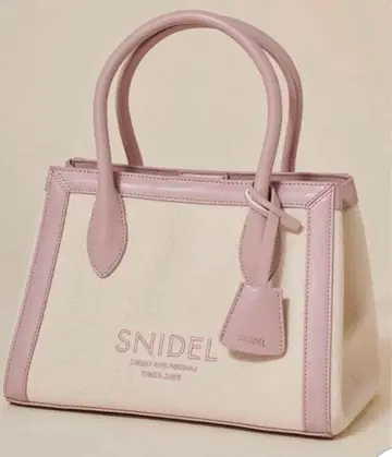snidel 캔버스 로고 백 핑크
