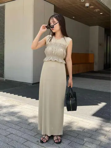 카프리슐레 마쥬 뷔스티에 SET 라메 원피스
