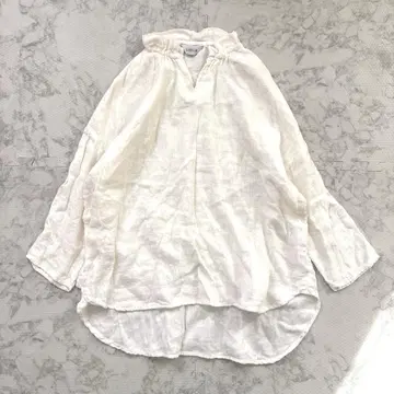 LOISIR 코튼 린넨 블라우스 셔츠