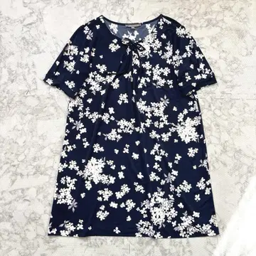 LAURA ASHLEY 로라 애슐리 플라워 신축 상의 튜닉