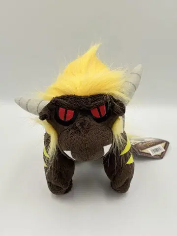 캡콤 몬스터 헌터 이빨 짐승 라잔 봉제 인형