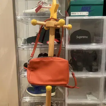 오렌지 숄더백 컴팩트