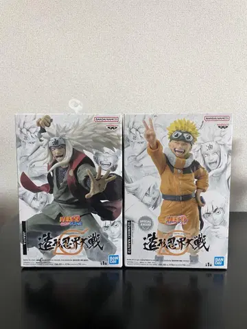 NARUTO 조형 닌자 대전 피규어 우즈마키 나루토 지라이야 2개 세트