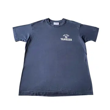 80년대~USA제 New York Yankees 로고 파이프린트 티셔츠