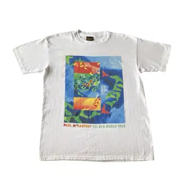 Deadstock 90s PAUL McCARTNEY 프린트 티셔츠 L