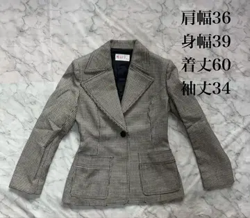 MAKO 체크 무늬 테일러드 자켓