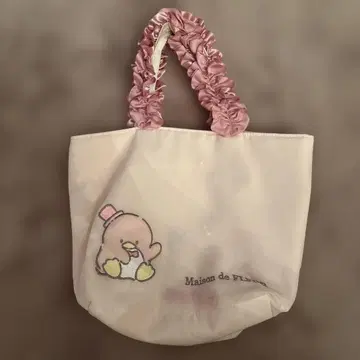 메종 드 플뢰르 턱시도 샘 프릴 핸들 백 토트백 팬시