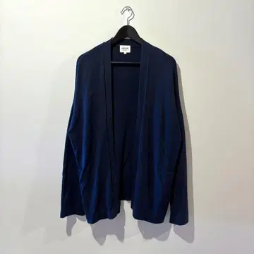 Bshop MORRIS & SONS 버튼리스 가디건 네이비