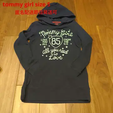 Tommy Girl 후드 부착 후드티 S 사이즈