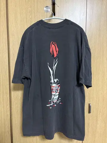 wasted youth flower can T 블랙