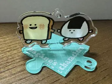 빵과 오니기리 아크릴 스탠드 키링 나가노 마켓 초기