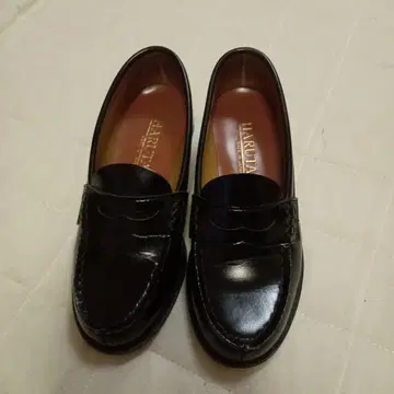 HARUTA 로퍼 22.5 EE 블랙 와이드