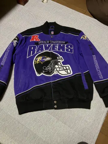 NFL 바시티 자켓 RAVENS 레이븐스 코튼 사이즈 L