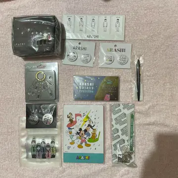 아라시 전시회 묶음 판매 파우치, 키체인, 배치, 스마트폰 액세서리 등