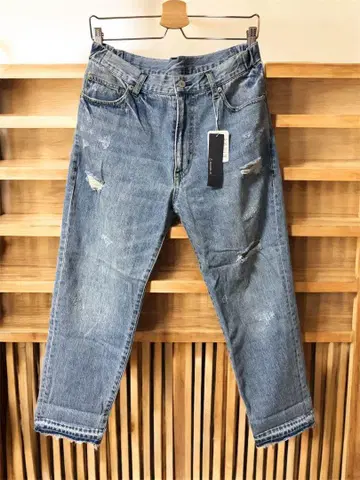 미사용 새상품 RAGEBLUE 레이지블루 데미지 진 L