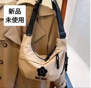 MARY QUANT 블랙 사코슈 숄더 백 마리콴트