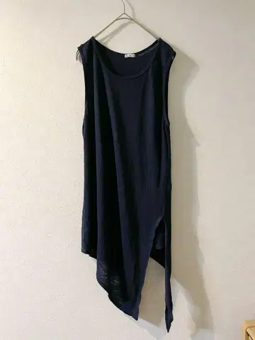 Madu Fabrica 린넨 인디고 슬리브리스 튜닉 일본제
