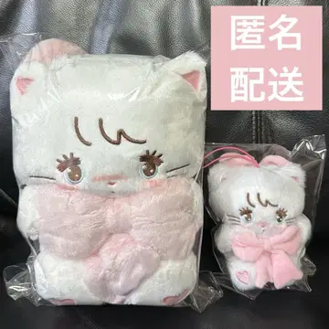 mikko 안아주는 리본 봉제 인형 마스코트 무스 2개 세트