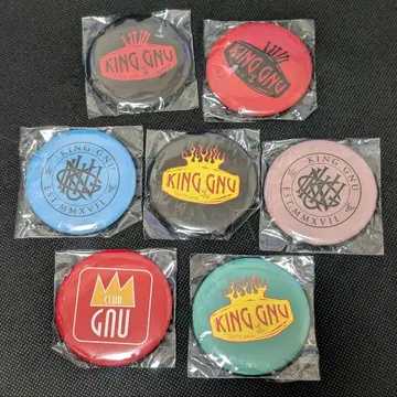 King Gnu FC 한정판 캔뱃지 컴플리트 세트