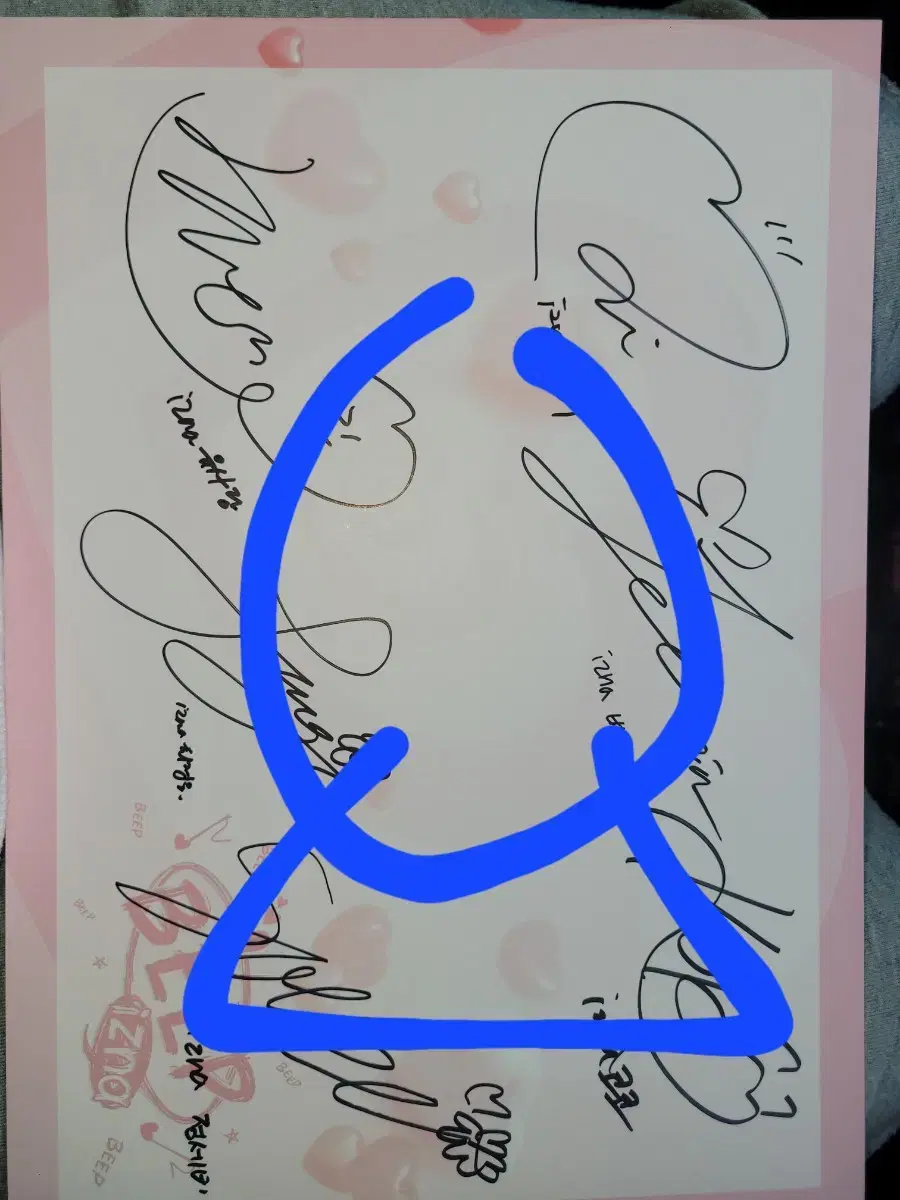 Izna CGV greeting handwritten sign wts izna pcs wts