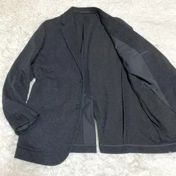 유니클로 테일러드 자켓 헤링본 그레이 XL