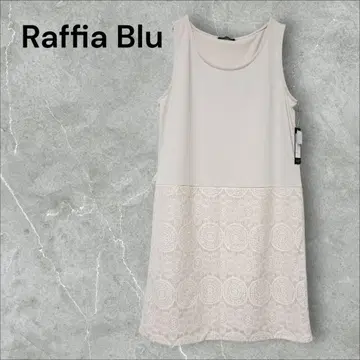 Raffia Blu 라피아 블루 슬리브리스 튜닉 원피스 레이스