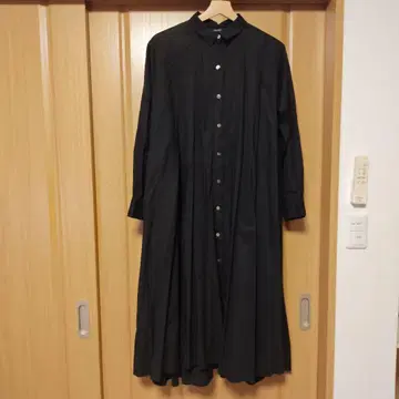 블랙 긴팔 롱 원피스