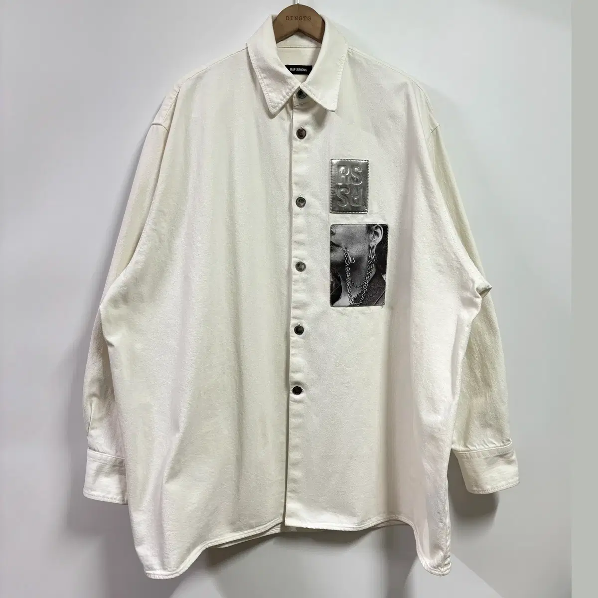 L] Raf Simons 19ss Two-Patch Big Fit Shirt | Bunjang Global