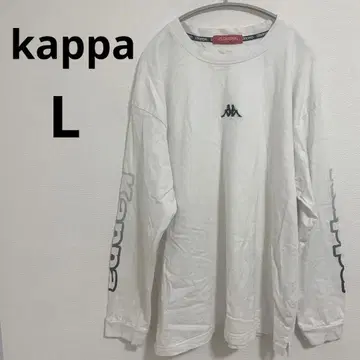 kappa 카파 긴팔 티셔츠 컷소 빅 로고 스포츠 화이트 L