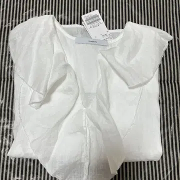 프레임워크 프렌치 린넨 프릴 풀오버
