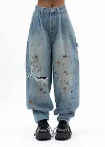 더블렛 데님 페인터 팬츠 24AW