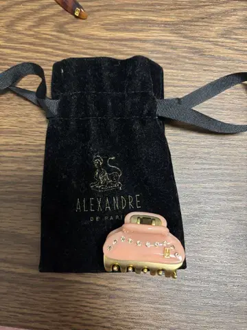 ALEXANDRE DE PARIS 헤어 클립 핑크