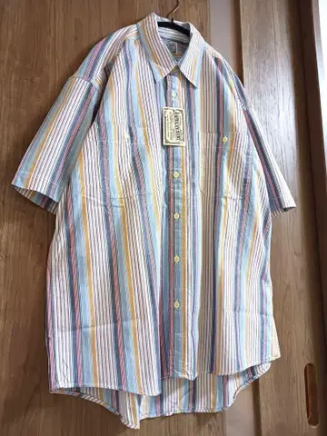 새상품 American shirt 반팔 셔츠 스트라이프 F