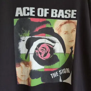 ACE OF BASE 티셔츠 블랙 XL