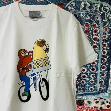 ET 티셔츠 여름 반팔 남성용 새상품 XL 2XL 흰색 화이트 영화