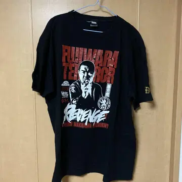 후지와라 구미장 TERROR Revenge 티셔츠 2XL 블랙