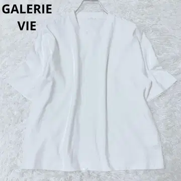 갤러리 바이 반팔 상의 티셔츠 티셔츠 일본제 코튼 무지