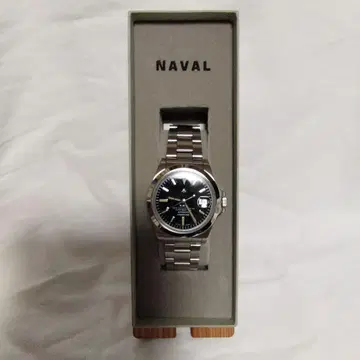 NAVAL N.W.C. 오토매틱 손목시계 블랙 다이얼