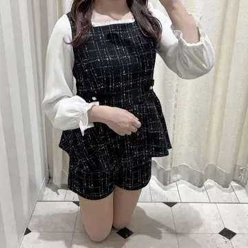 evelyn 소매 쉬폰 셋업