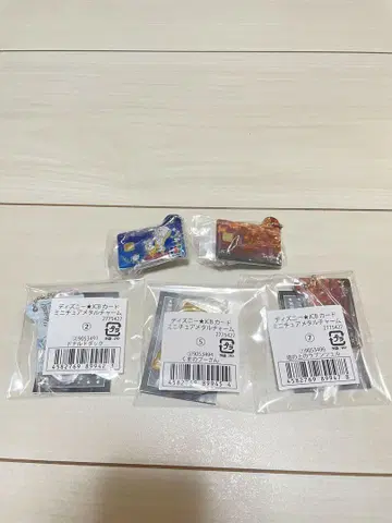 디즈니 JCB 카드 미니어처 메탈 참 가챠