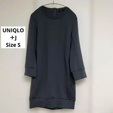 [미사용에 가까운] 유니클로 +J 드라이 맨투맨 원피스 S 다크 그레이
