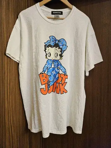BOOTJUNK 베티 챠 T셔츠 Betty Boop XL 화이트