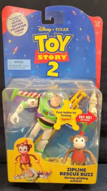 MATTEL 토이스토리 2 ZIPLINE RESCUE BUZZ