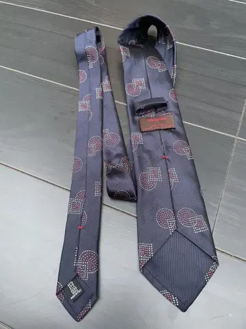 넥타이 도트 무늬 네이비 남성용