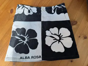 알바로자 ALBAROSA 격자무늬 패턴 미니 스커트